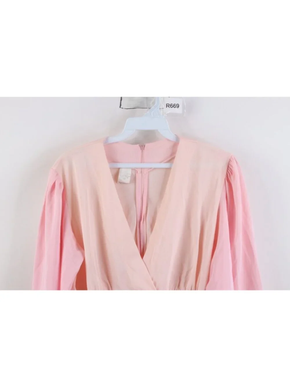 Vintage 70s Streetwear Womens Large Sheer Balloon Sleeve Snap Crotch Shirt USA - Picture 2 of 15